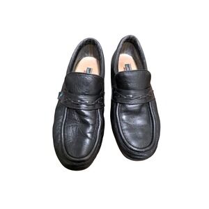 Vintage Red Wing Men's Black Leather Loafers Slip-On Dress Shoes Size 8EE